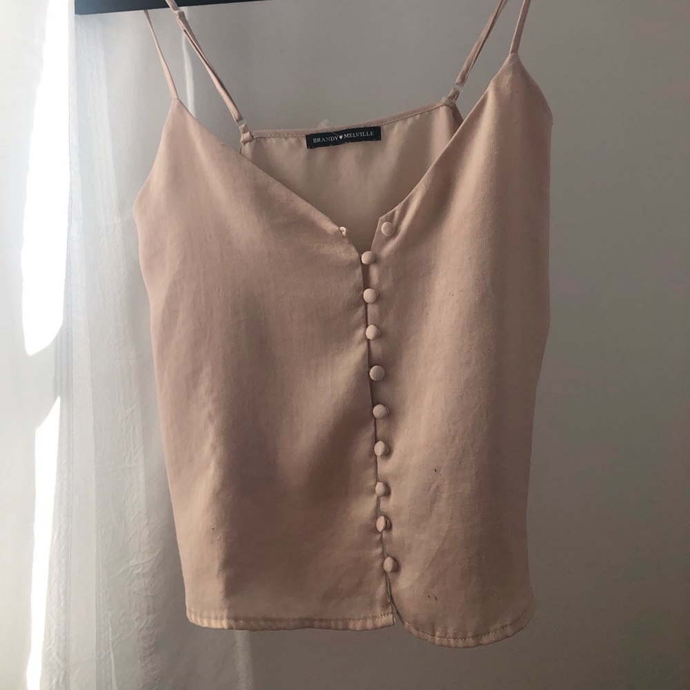 Pink Button up Top